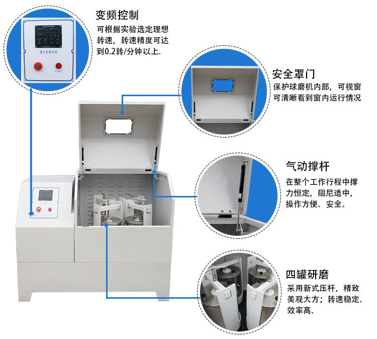 生產(chǎn)用臥式行星式球磨機